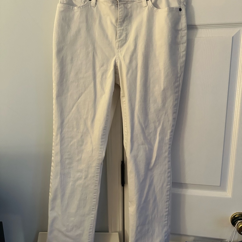 St. John's Bay Women's High Rise Jeans - Cream